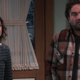 Sara Gilbert and Johnny Galecki reunite on Roseanne